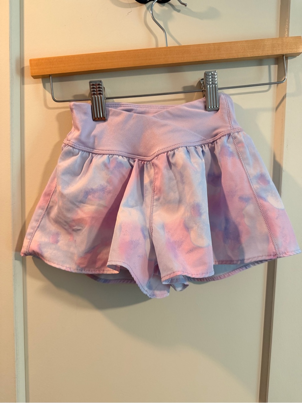 Yogalicious Pink & Lavender Tie-Dye Skort for Kids
